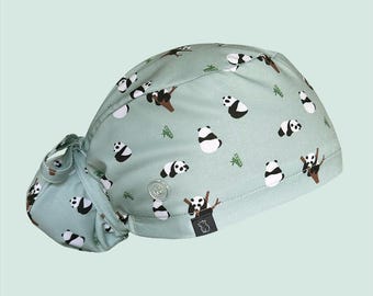 Bun Scrub Cap: Panda-monium