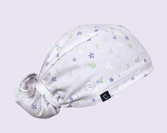 Bun Scrub Cap: Spring Florals
