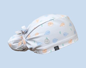 Capy Bun Scrub Cap: Puffer Panic