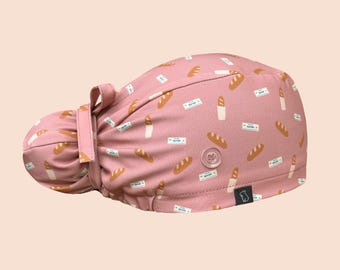 Capy Bun Scrub Cap: Baguette About It