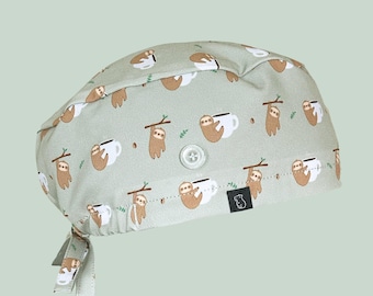 Classic Scrub Cap: Sloth-ing Around