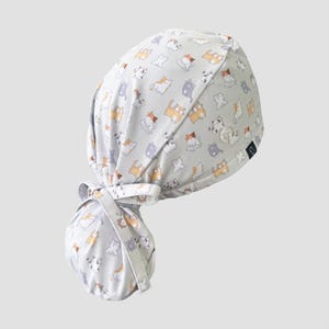 Ponytail Scrub Cap: Cats Cats Cats