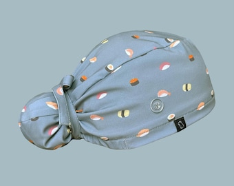 Bun Scrub Cap: Sushi Land