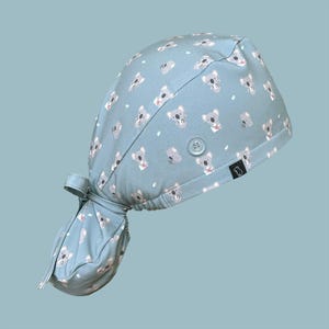Ponytail Scrub Cap: Very Koala-fied