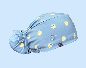 Capy Bun Scrub Cap: Healthcare Chick