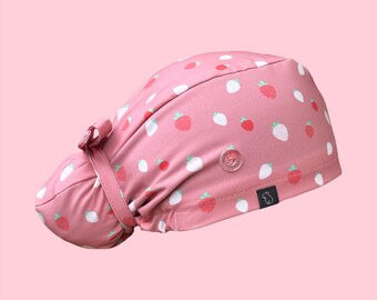 Capy Bun Scrub Cap: Berry Nice