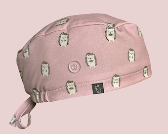 Classic Scrub Cap: Hedgehog Happenings