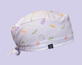 Classic Scrub Cap: Veggie Woes