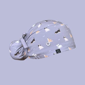 Bun Scrub Cap: Down Dog