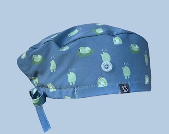 Capy Classic Scrub Cap: Frog's Day Off