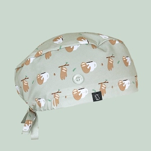 Classic Scrub Cap: Sloth-ing Around