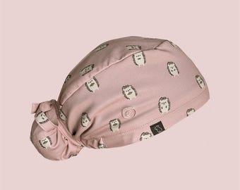 Bun Scrub Cap: Hedgehog Happenings