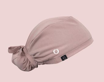 Bun Scrub Cap: Rose