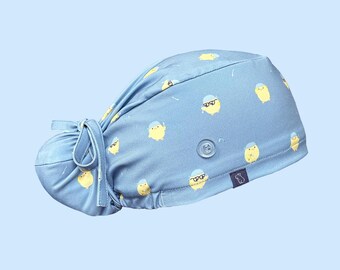 Capy Bun Scrub Cap: Healthcare Chick