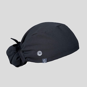 Bun Scrub Cap: Black