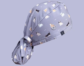 Ponytail Scrub Cap: Down Dog