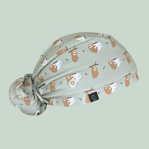 Bun Scrub Cap: Sloth-ing Around
