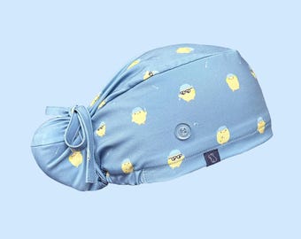 Capy Bun Scrub Cap: Healthcare Chick