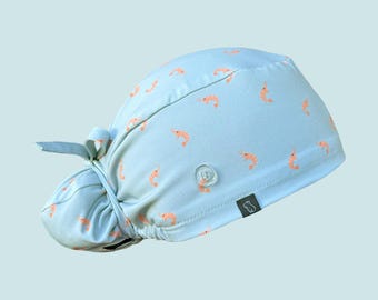 Capy Bun Scrub Cap: The Shrimp-ening