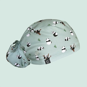 Bun Scrub Cap: Panda-monium