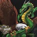 Vtg 80s Harley Davidson eagle and dragon tshirt size Xlarge