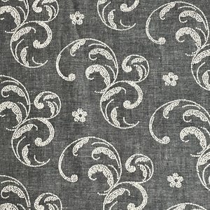 4 Yards 37 Wide Vtg 50s Textured Cotton Chambray dress making / quilting Fabric