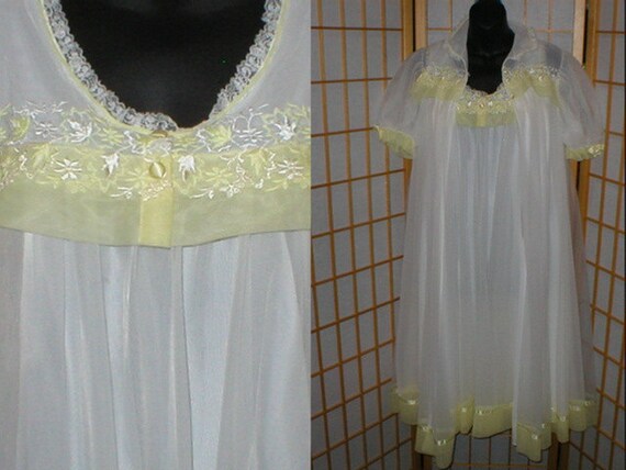 Vintage, 50s, 60s lingerie, peignoir set, w/ tags,