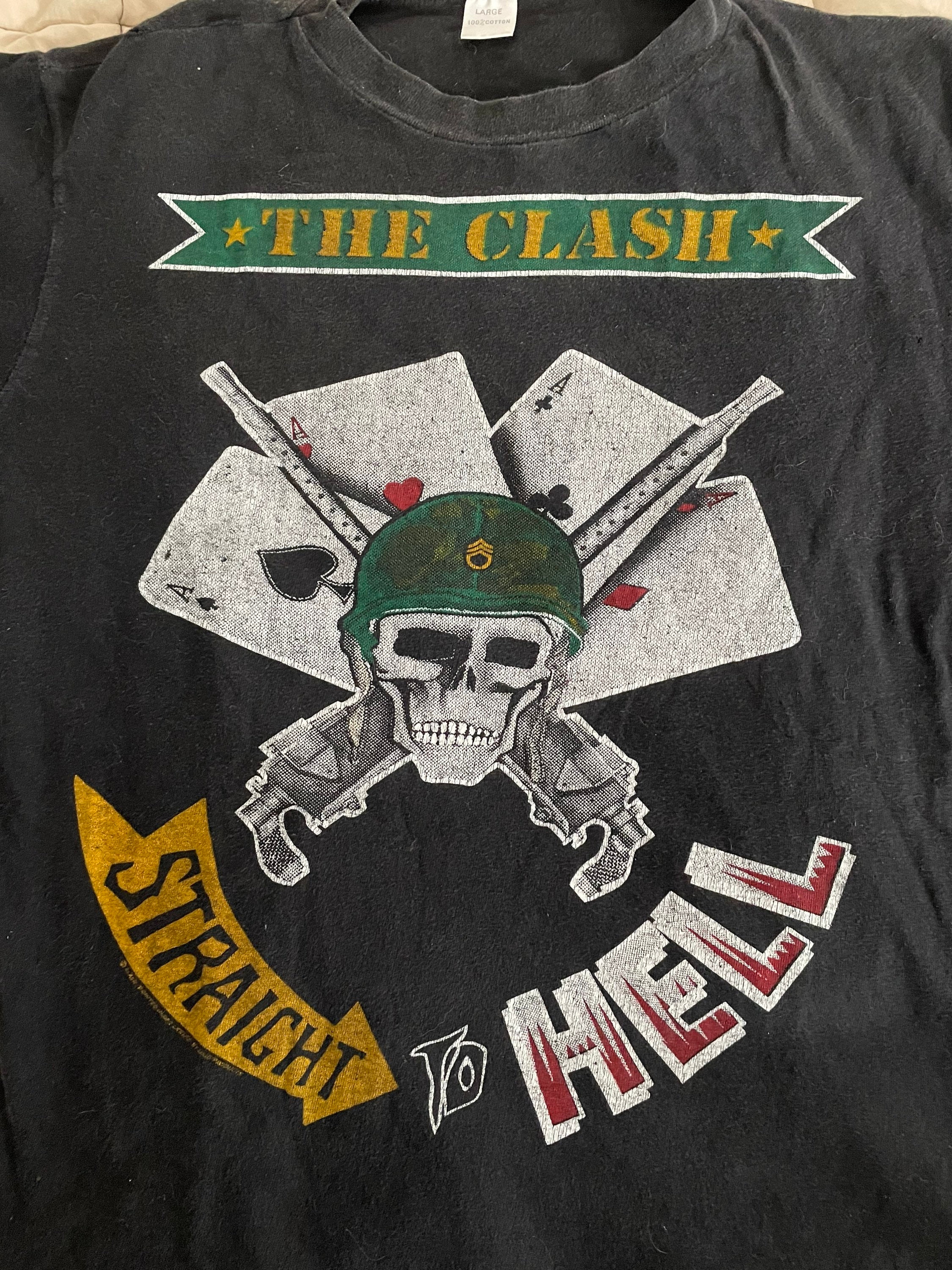 Camiseta The Clash Straight To Hell De Color Negro Para Hombre
