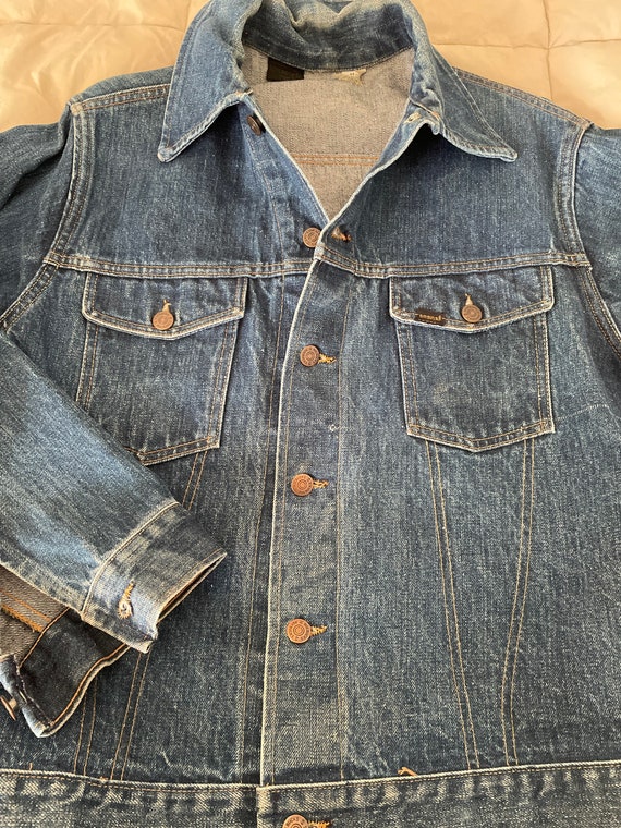 Vtg 70s / 80s blue denim jean jacket  by Sears and