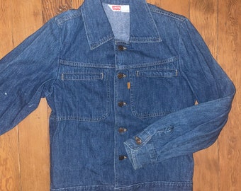 Vtg 70s Levi's blue jean jacket womens size small