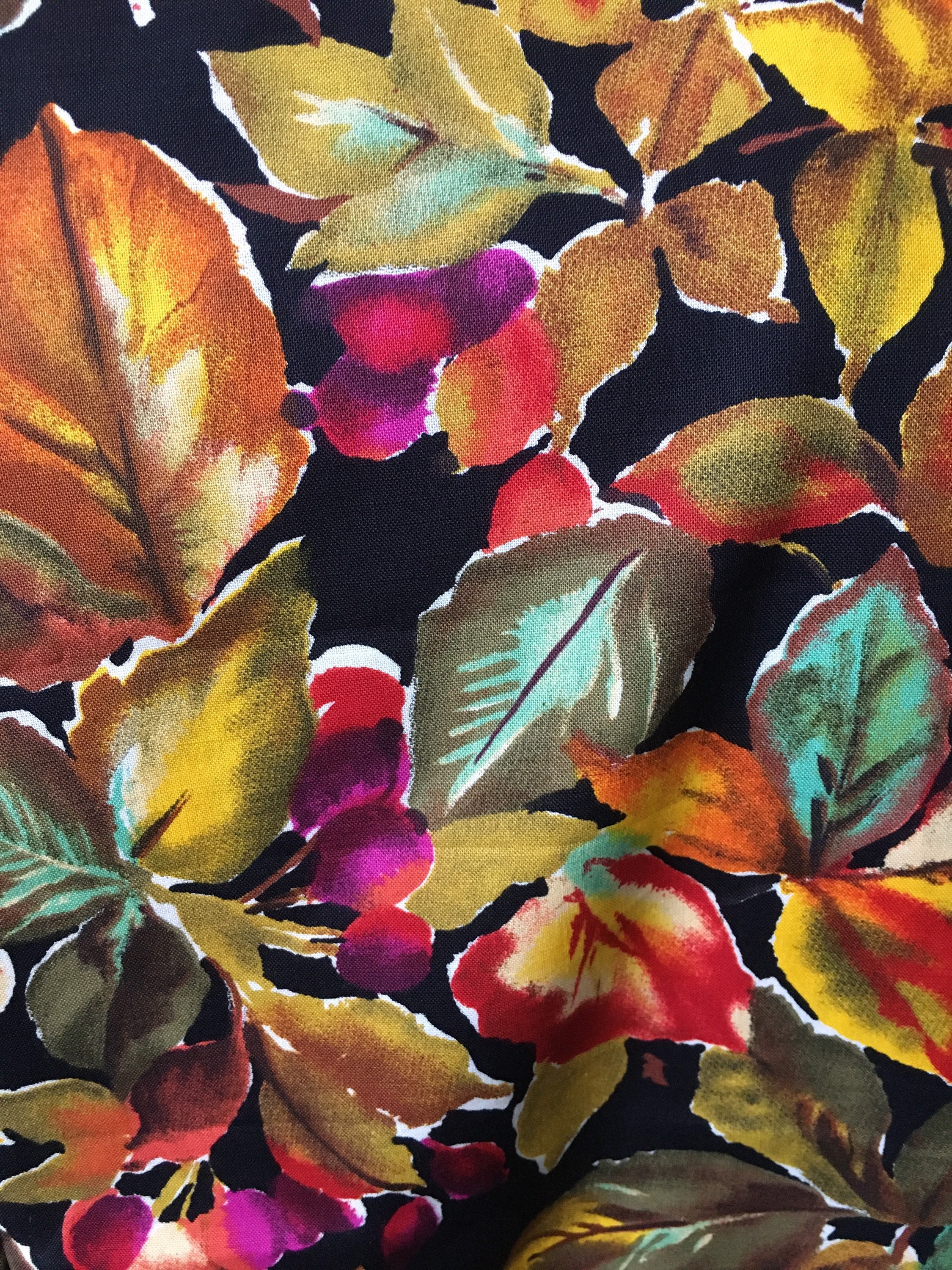 2 1/2 Yards 44 Wide Vtg Floral Cotton Quilting Fabric Etsy