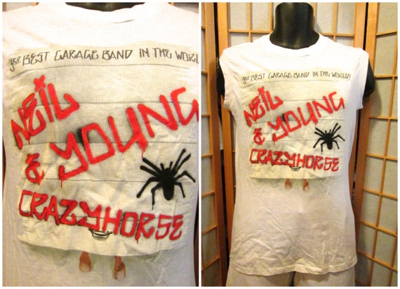 80s Neil Young and Crazy Horse 86 concert authent