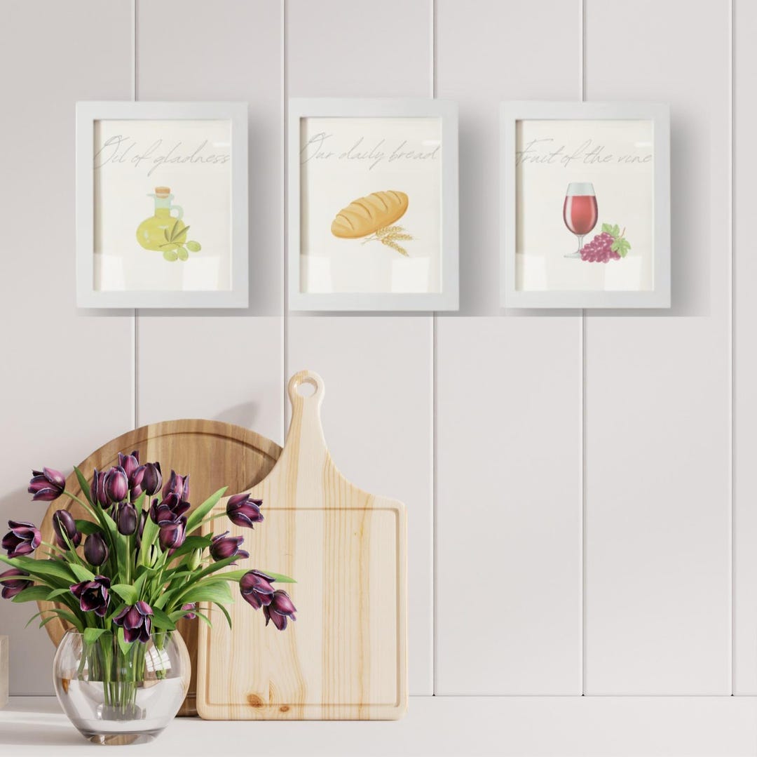 kitchen wall art set of 3 printables kitchen print set... Printable Kitchen Wall Art Set of 3 - Etsy