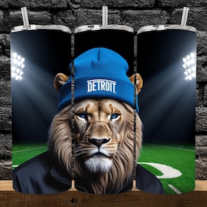 Lion 20oz Skinny Tumbler Wrap PNG, Sport 20oz Tumbler PNG, Lions Sublimation Tumbler PNG Instant Download, Digital Download