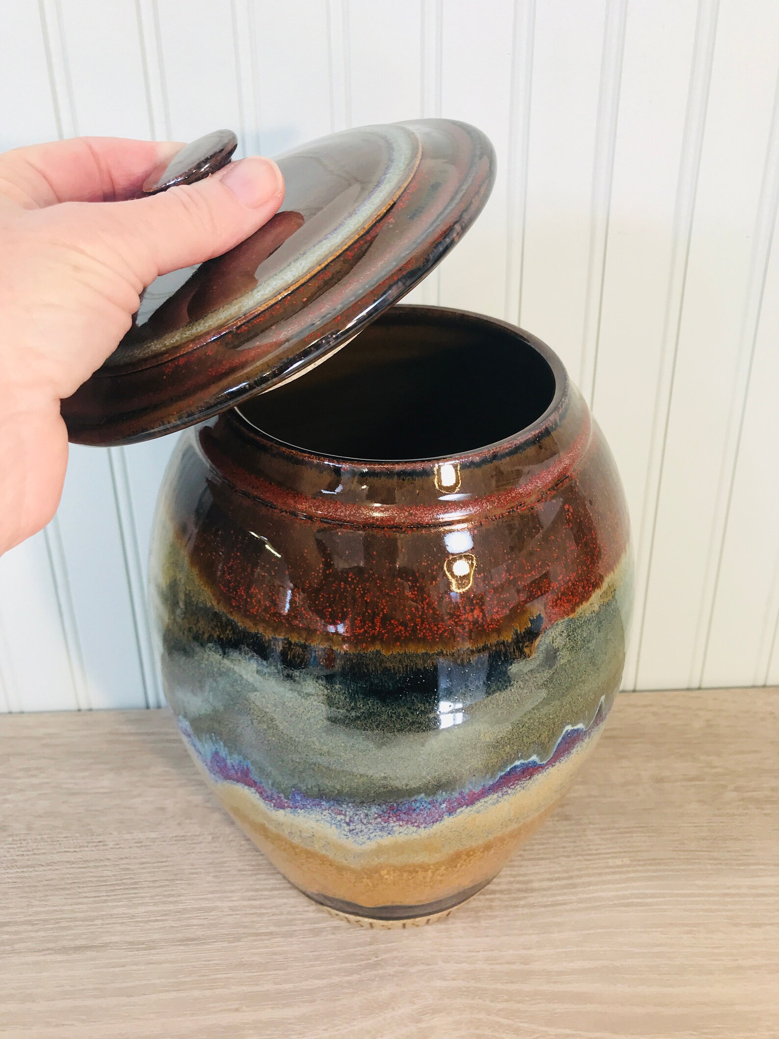 Canister Kitchen Storage Jar Cremation Jar Etsy