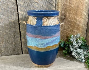 Handmade Pottery Vase, Flower Vase, Decorative Vase