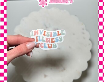 Stickers, decal stickers, laptop stickers, water bottle stickers, chronic illness stickers, invisible illness