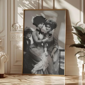 vintage photography of Victorian woman selfie, digital download, funny poster, historical image
