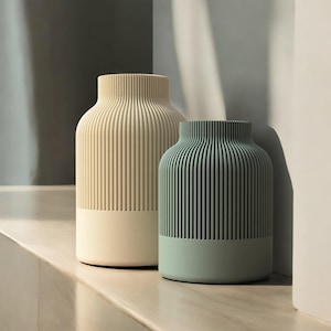 Japandi Textured Vase: Modern Matte Decor for Dried Flowers