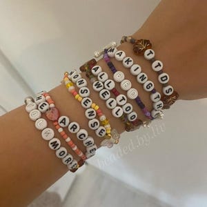 Custom beaded song bracelet