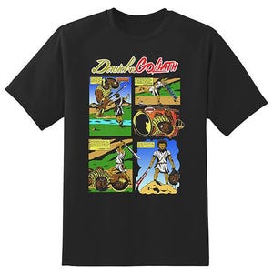 Christian Shirt, David vs Goliath, Graphic Shirt, King David, Comic Shirt, Bible Verse, Religious