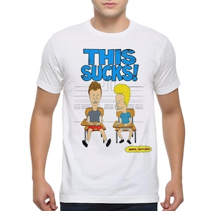 Camiseta "Beavis and Butt-Head This Sucks", tallas para hombre y mujer (BAB-655010)