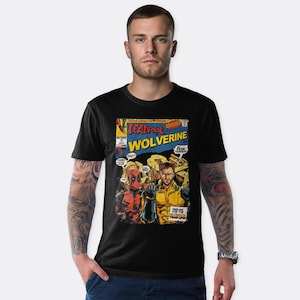 Deadpool and Wolverine Comics Art T-Shirt, Men&#39;s and Women&#39;s Sizes (DEA-08778)