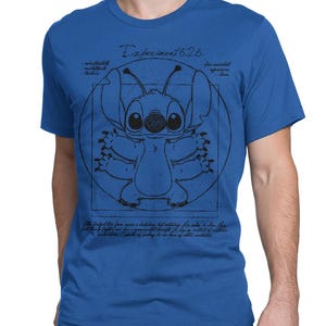 The Vitruvian Stitch-T-shirt, heren- en damesmaten