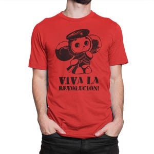 Cheburashka Che Guevara Viva La Revolucion Funny T-Shirt, Men&#39;s and Women&#39;s Sizes (CHE-966111)