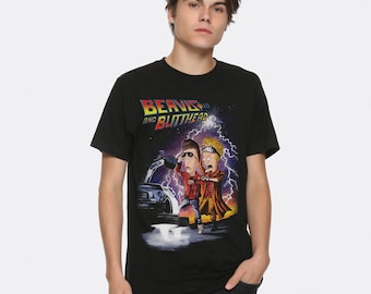 Beavis and Butt-Head x Back to the Future T-Shirt, Men&#39;s and Women&#39;s Sizes (BEB-503501)