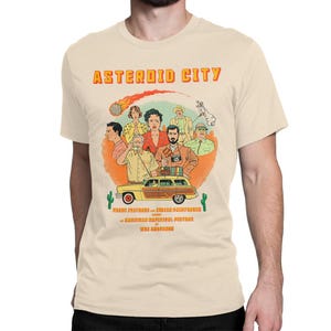 Asteroid City by Wes Anderson Art T-Shirt, Men&#39;s and Women&#39;s Sizes (AND-70011)