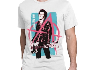 Sid Vicious No Future T-Shirt, Men's and Women's Sizes