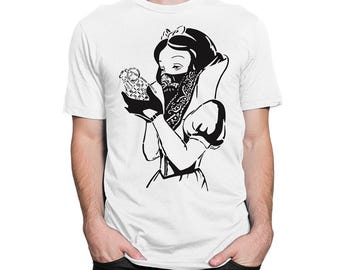 Banksy Snow White with Grenade T-Shirt, Men's and Women's Sizes (DIS-016111)