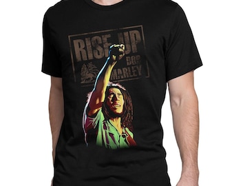 Koszulka Bob Marley Rise Up, rozmiary męskie i damskie